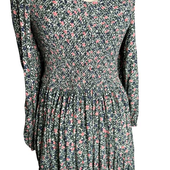 APIECE APART Olivas Dainty Floral Smocked Maxi Dress Women's Size Small - Picture 6 of 8